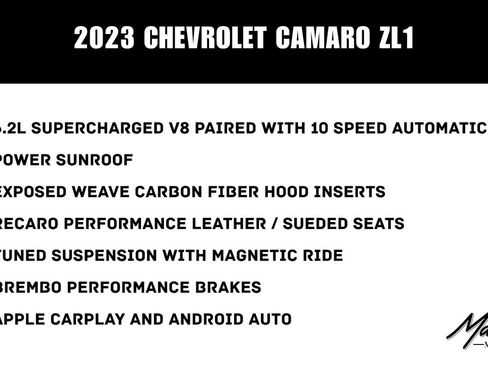 Used 2023 Chevrolet Camaro ZL1 RWD image 2