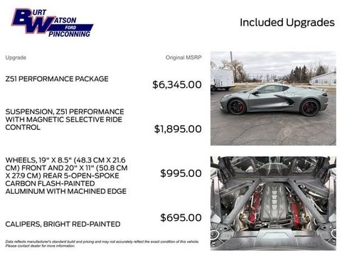 Used 2023 Chevrolet Corvette Stingray Preferred Cpe w/ Z51 Performance Package image 3