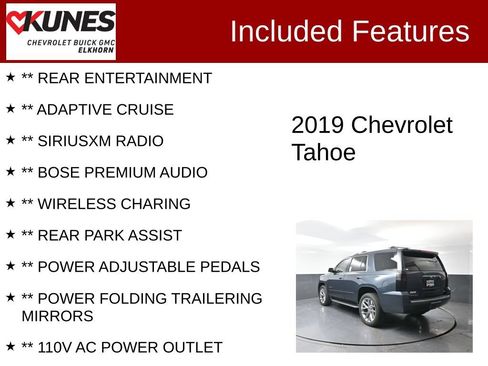 Used 2019 Chevrolet Tahoe Premier AWD/4WD image 3