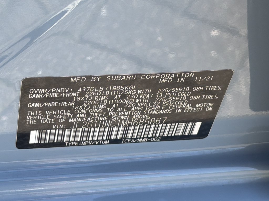 Certified 2021 Subaru Crosstrek 2.5i Limited w/ Moonroof Package 2 AWD/4WD image 36