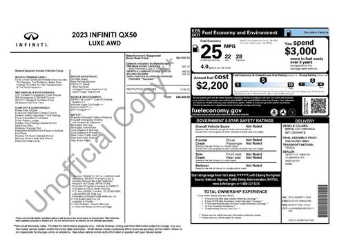 Certified 2023 INFINITI QX50 Luxe image 11