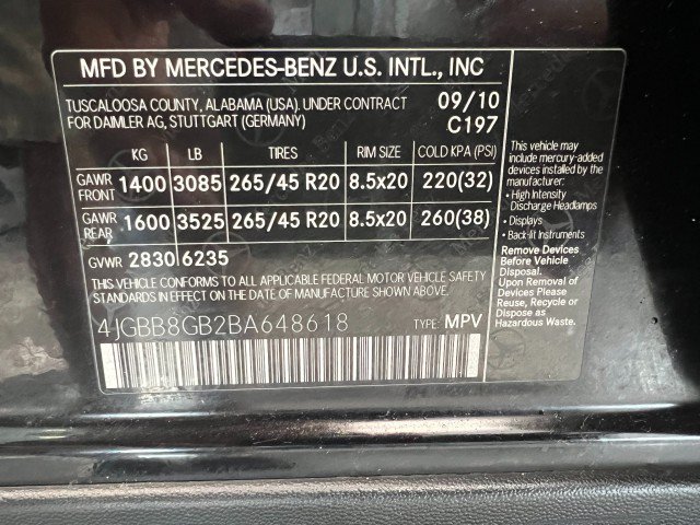 Used 2011 Mercedes-Benz ML 350 4MATIC image 31