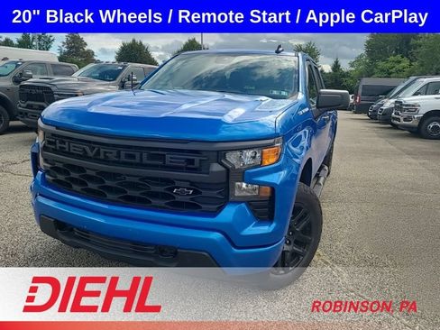 Used 2025 Chevrolet Silverado 1500 Custom w/ Turbomax Blackout Package AWD/4WD image 2