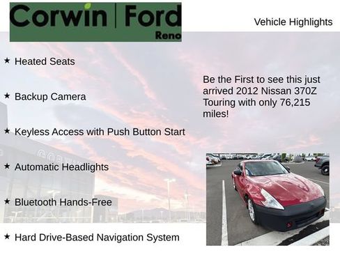 Used 2012 Nissan 370Z Touring RWD image 4