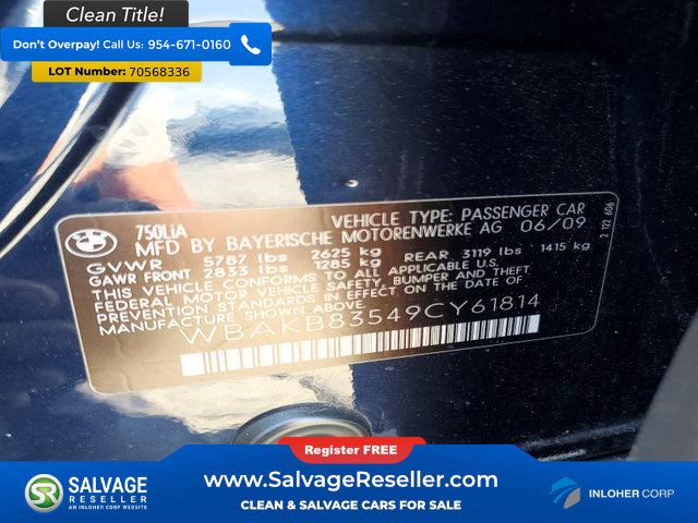 Used 2009 BMW 750Li RWD image 16