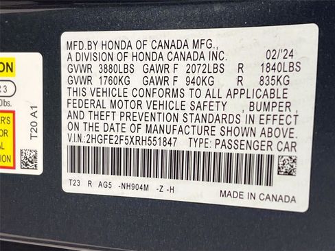 Used 2024 Honda Civic Sport image 31
