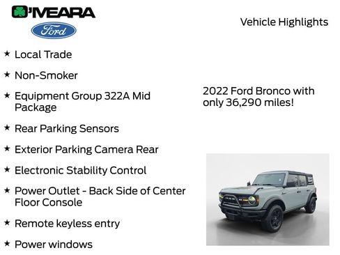 Used 2022 Ford Bronco Black Diamond image 8