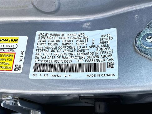 Used 2025 Honda Civic Sport Touring image 36