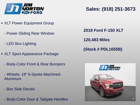Used 2018 Ford F150 XLT w/ Equipment Group 302A Luxury AWD/4WD image 16