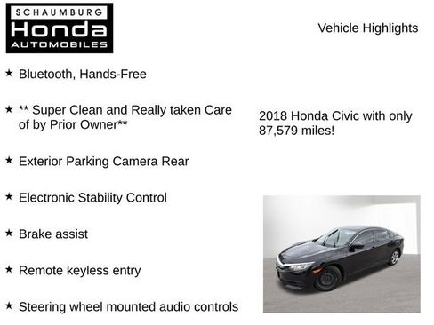 Used 2018 Honda Civic LX image 7