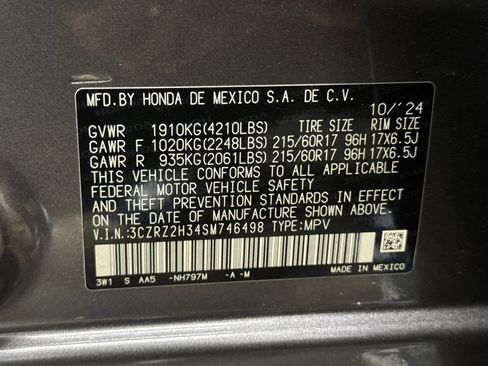 Certified 2025 Honda HR-V LX image 21
