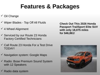 Certified 2026 Honda Passport TrailSport Elite