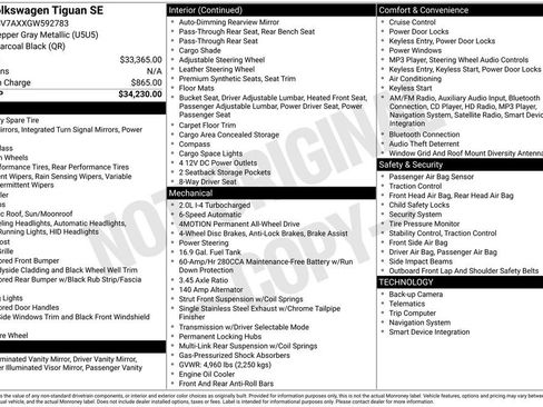 Used 2016 Volkswagen Tiguan SE image 11