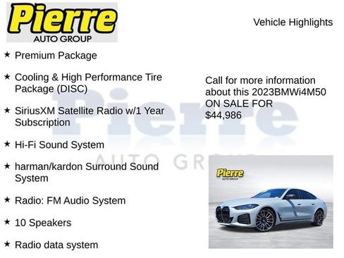 Used 2023 BMW i4 M50 w/ M Carbon Exterior Package AWD/4WD image 16