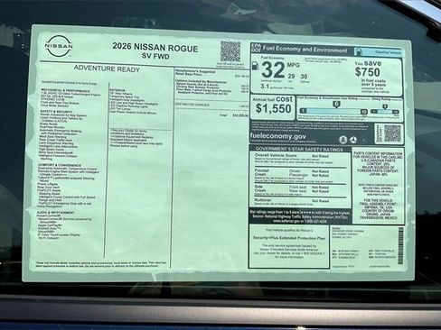 New 2026 Nissan Rogue SV image 13
