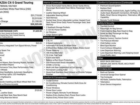 Used 2020 MAZDA CX-5 Grand Touring w/ GT Premium Package image 2