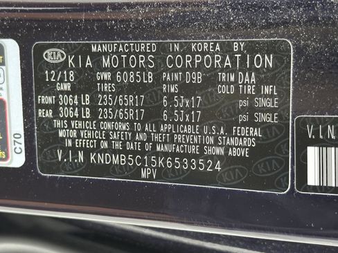 Used 2019 Kia Sedona LX FWD image 15