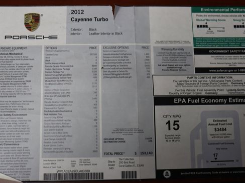 Used 2012 Porsche Cayenne Turbo image 2