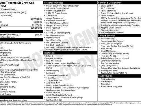 Used 2022 Toyota Tacoma SR w/ SR Convenience Package RWD image 37