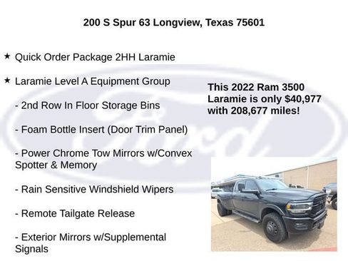Used 2022 RAM 3500 Laramie w/ Night Edition AWD/4WD image 5