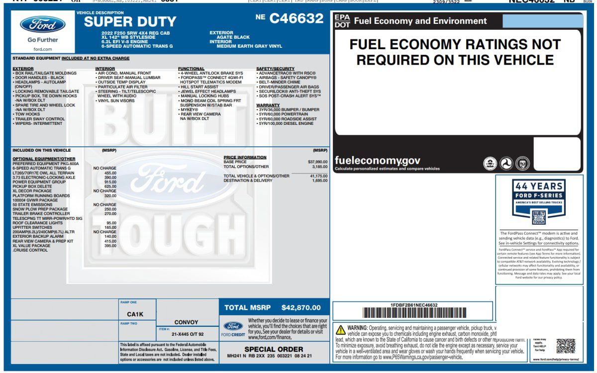 Used 2022 Ford F250 XL w/ Power Equipment Group AWD/4WD image 12