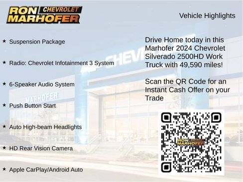 Used 2024 Chevrolet Silverado 2500 W/T w/ WT Convenience Package AWD/4WD image 14