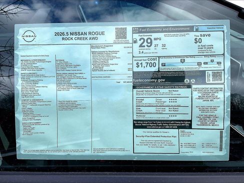 New 2026 Nissan Rogue SV w/ Rock Creek Premium Package AWD/4WD image 14