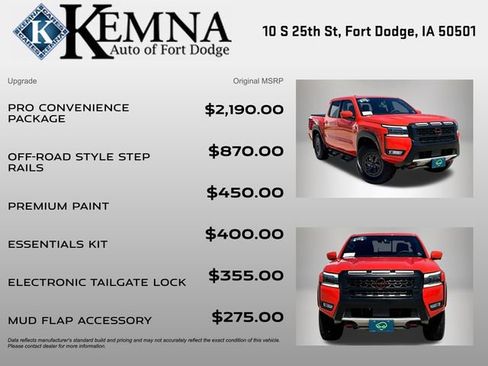 Used 2025 Nissan Frontier PRO-4X w/ Pro Convenience Package AWD/4WD image 4