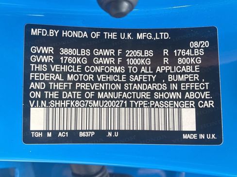 Used 2021 Honda Civic Type R image 7