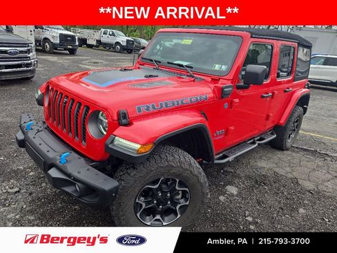 Used 2021 Jeep Wrangler Unlimited Rubicon 4xe w/ Steel Bumper Group AWD/4WD image 1