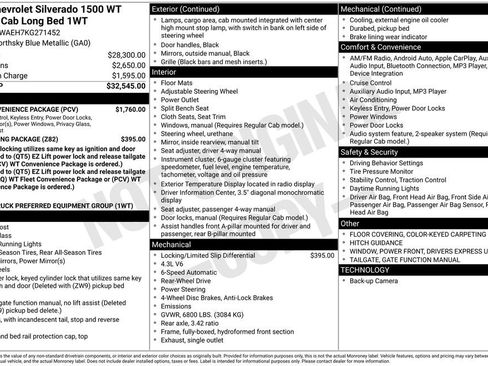 Used 2019 Chevrolet Silverado 1500 W/T w/ WT Convenience Package image 5