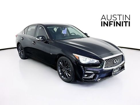 Certified 2018 INFINITI Q50 Luxe w/ Sensory Package (Luxe) RWD image 1