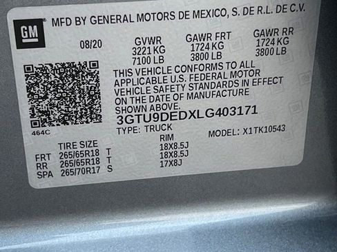 Used 2020 GMC Sierra 1500 SLT w/ SLT Convenience Package image 14