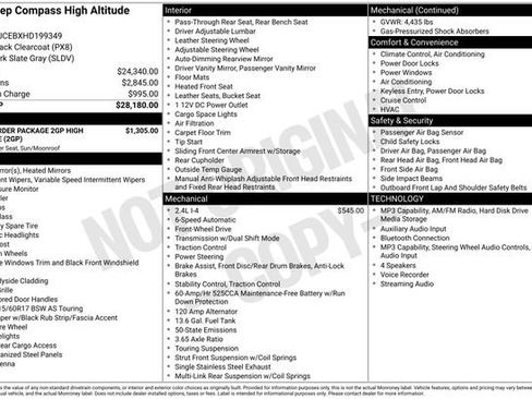 Used 2017 Jeep Compass High Altitude FWD image 2