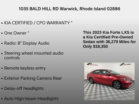 Certified 2023 Kia Forte LXS image 7