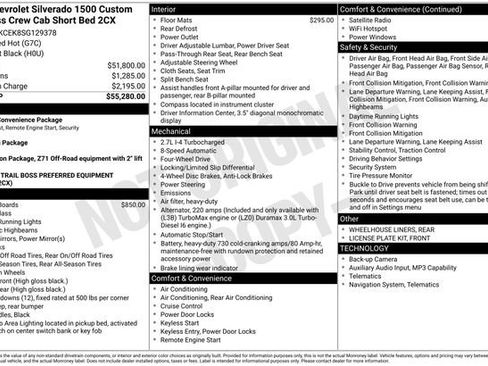 Used 2025 Chevrolet Silverado 1500 Custom Trail Boss AWD/4WD image 6