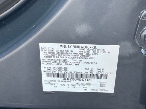 Used 2022 Ford EcoSport SE w/ SE Convenience Package image 36