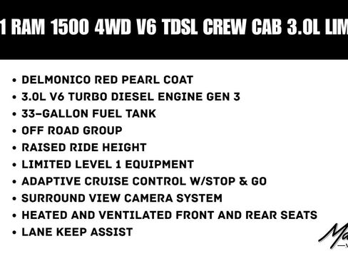 Used 2021 RAM 1500 Limited AWD/4WD image 2