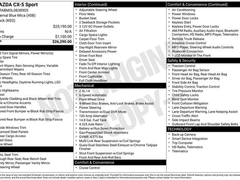 Used 2020 MAZDA CX-5 Sport image 30