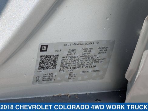 Used 2018 Chevrolet Colorado W/T AWD/4WD image 35