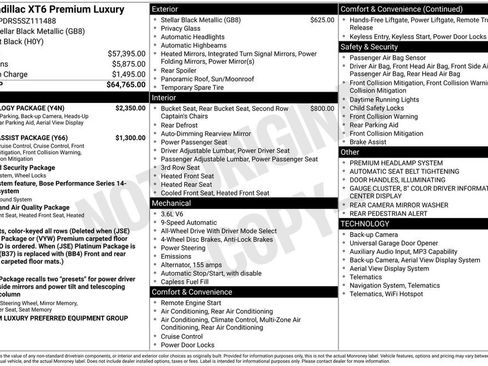 Certified 2025 Cadillac XT6 Premium Luxury w/ Technology Package image 31