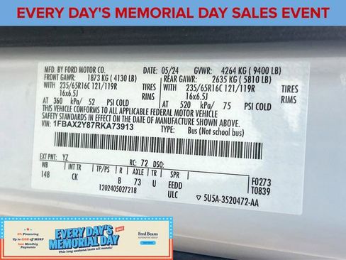 Certified 2024 Ford Transit 350 XLT RWD image 31