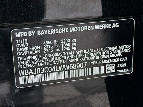 Used 2020 BMW 530i w/ Convenience Package RWD image 33