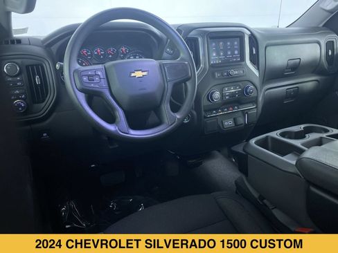 Certified 2024 Chevrolet Silverado 1500 Custom w/ Turbomax Blackout Package AWD/4WD image 2
