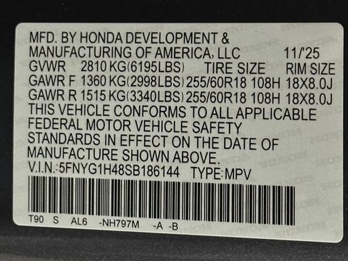 New 2025 Honda Pilot EX-L image 21