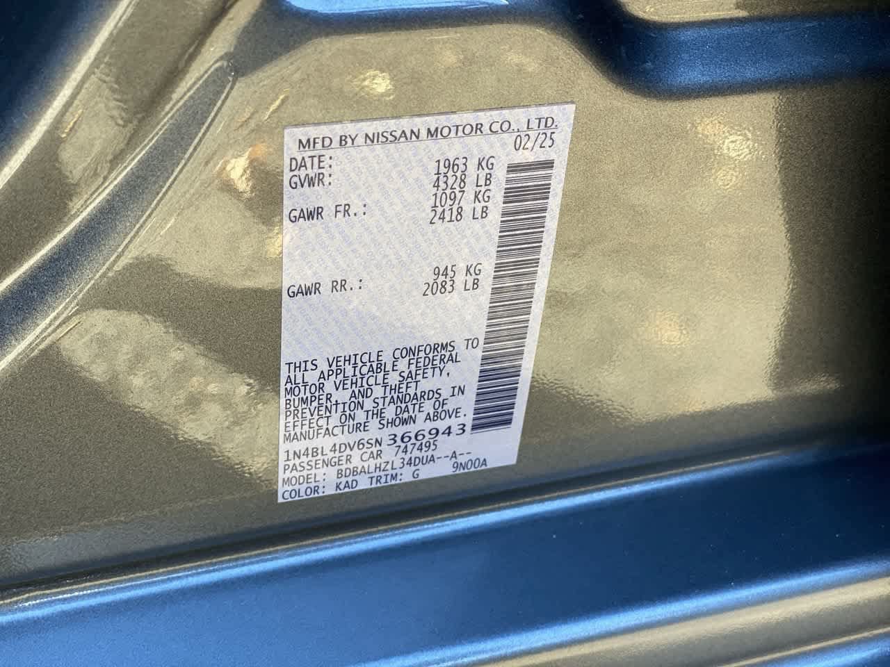 Used 2025 Nissan Altima 2.5 SV FWD image 27