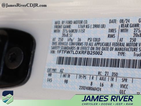 Used 2024 Ford F150 Platinum w/ Equipment Group 702A High AWD/4WD image 42