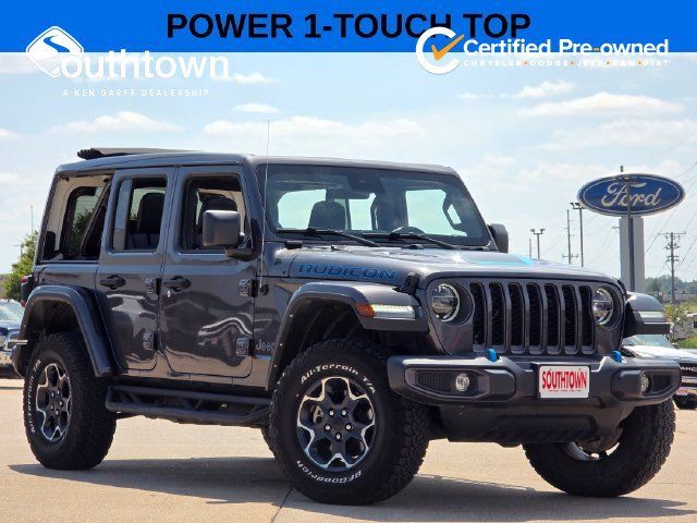 Used 2022 Jeep Wrangler Unlimited Rubicon 4xe w/ Cold Weather Group AWD/4WD image 1