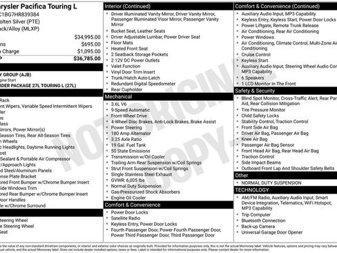 Used 2017 Chrysler Pacifica Touring-L image 9