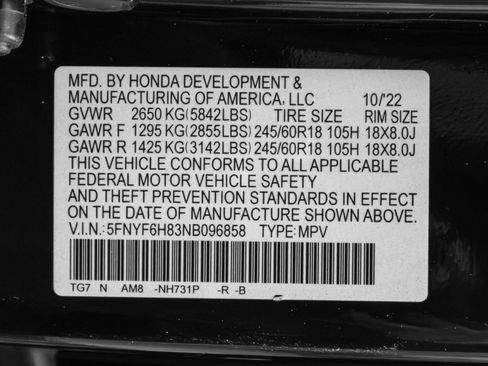 Used 2022 Honda Pilot TrailSport image 73